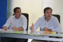El vicesecretario general del PPCV, Ruben Ibáñez, y el portavoz del PP en Sagunto, Sergio Muniesa