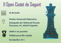 El II Open de ajedrez Ciutat de Sagunt repartirá 3.000 euros en premios