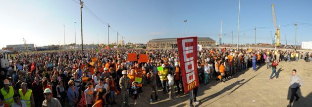 Más de 7.000 personas gritan “No” a ThyssenKrupp