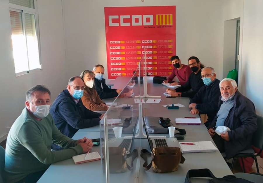 La reunión tuvo lugar esta semana en la sede de CCOO en Puerto de Sagunto