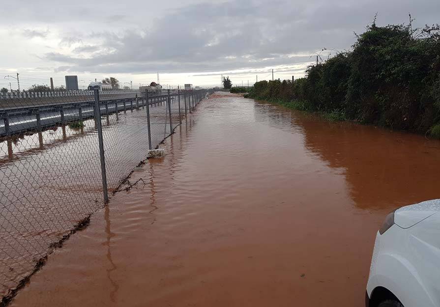 La zona de Gausa se inunda cuando llegan las lluvias