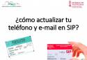 Sanidad ofrece a la ciudadanía la posibilidad de actualizar la información que aparece en su tarjeta SIP