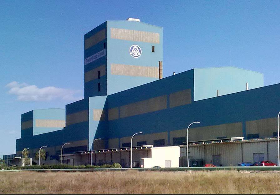 Imagen de la planta de Thyssenkrupp Galmed en Puerto de Sagunto
