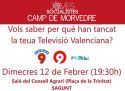 Nueva charla sobre el cierre de RTVV en Sagunto