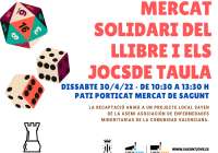 Nuevo mercado solidario de libros y juegos de mesa en Sagunto organizado por los grupos de participación juvenil