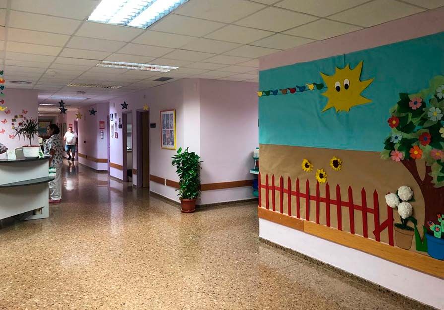 Imagen actual de la planta de pediatría del Hospital de Sagunto
