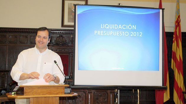 Sergio Muniesa durante la presentación ayer de la liquidación