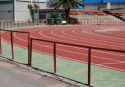 Actual pista de atletismo ubicada en el pabellón polideportivo internúcleos