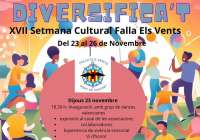 La falla Els Vents dedicará su semana cultural a las personas con diversidad funcional