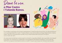 Las actrices Pilar Castro y Yolanda Ramos participarán en el coloquio &#039;Dona la veu&#039; en Sagunto