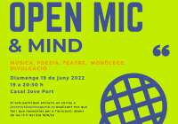 El micro abierto del Casal Jove ‘Open mind and mic’ vuelve este domingo a Puerto de Sagunto