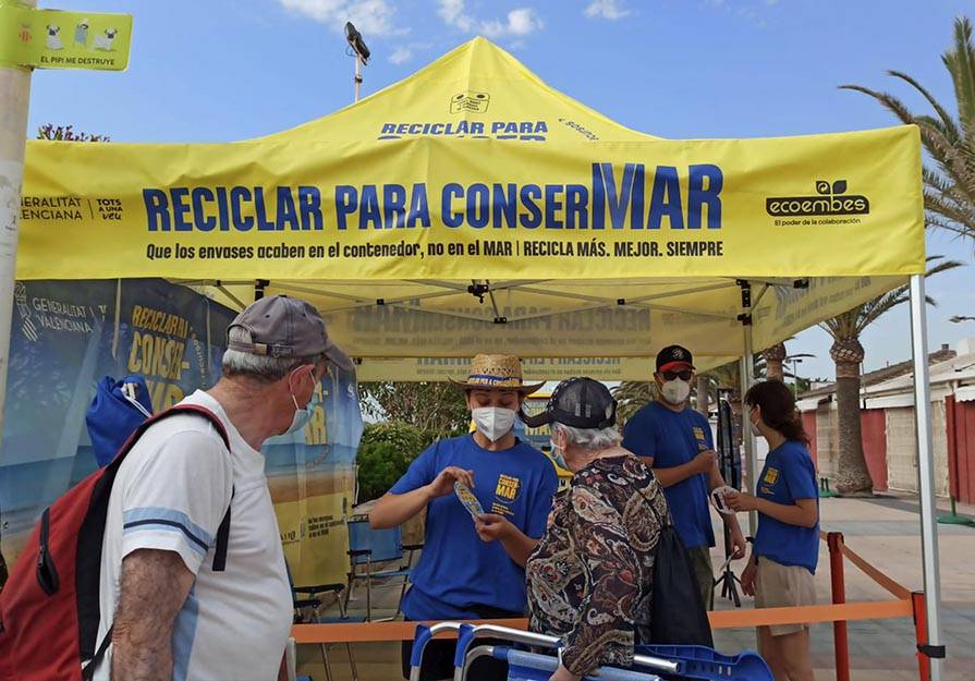La campaña “Reciclar para ConserMar” se ha puesto en marcha en Puerto de Sagunto