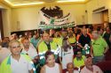 Algunos de los trabajadores de Lafarge durante la suspensión del pleno de Sagunto