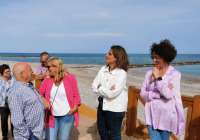 Críticas en Sagunto por la visita de la vicepresidenta Teresa Ribera a las escolleras de Almenara