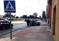 Accidente de circulación en Alcalá Galiano con cuantiosos daños