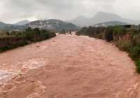 El caudal del río Palancia ha crecido a causa del desembalse de la presa de Algar
