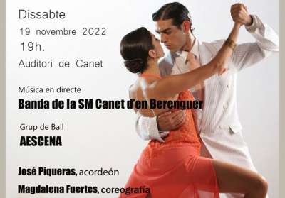 La Agenda Cultural de Canet d'en Berenguer lleva al auditorio música, tango y teatro