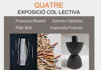 La exposición colectiva de pintura y escultura ‘Quatre’ abre la agenda de junio en Canet d’en Berenguer