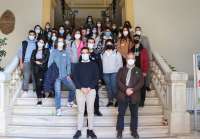 El Ayuntamiento de Sagunto recibe a los alumnos del programa Erasmus+ del IES Clot del Moro