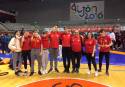 Comitiva del Club de Lluita Camp de Morvedre que acudió a Gijón