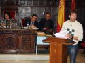 El portavoz de Ciudadanos, Raúl Castillo, durante una intervención en el pleno del martes