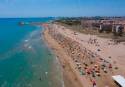 La playa de Canet d&#039;en Berenguer ha registrado menos visitantes que otros años debido a las restricciones de aforo