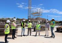Moreno asegura que las obras del nuevo IES N.º 5 de Puerto de Sagunto avanzan «a buen ritmo»