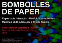 El espectáculo interactivo y participativo de danza, música y multimedia &#039;Bambolles de paper&#039; llega al Mario Monreal