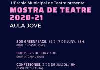 El Aula Jove de la Escuela Municipal de Teatro de Sagunto cierra el curso 2020/2021