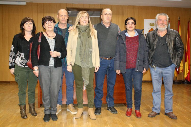 Miembros de la ejecutiva local del PSPV-PSOE el día de su elección