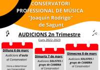 El Conservatorio de Sagunto finaliza el segundo trimestre con conciertos, audiciones y una ‘Passejada Musical’