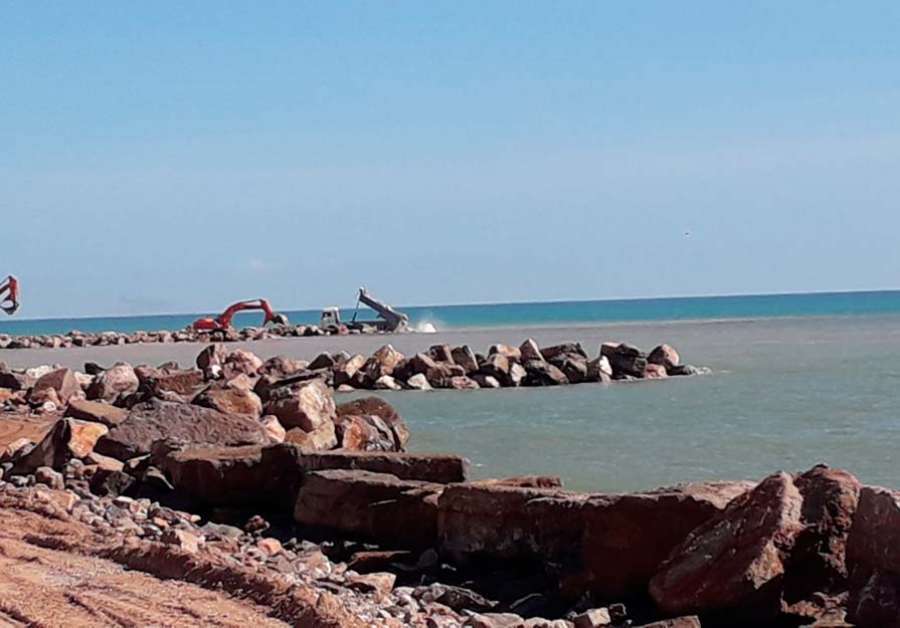El proyecto de Costas en la playa de Almenara continúa a buen ritmo