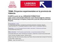 Sagunto acogerá la cuarta sesión de las jornadas formativas sobre los ‘Proyectos experimentales en la provincia de Valencia’