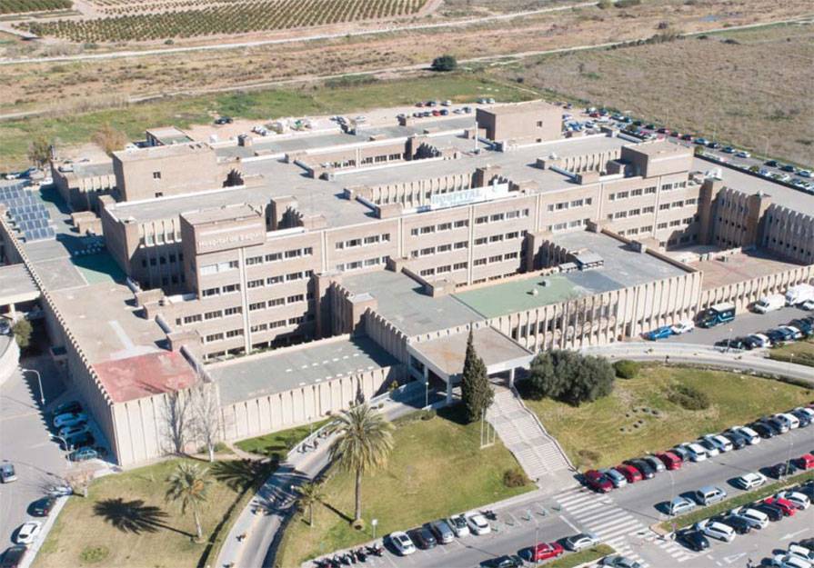 Vista aérea del Hospital de Sagunto (Foto: Drones Morvedre)