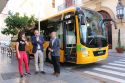 Uno de los nuevos autobuses que cubre la línea de Sagunto a Valencia