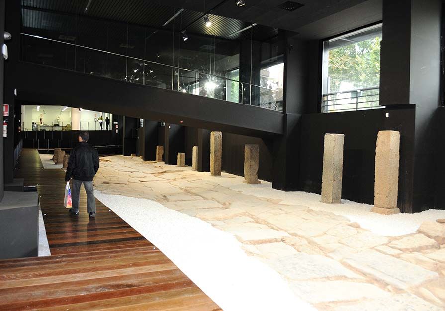 Imagen del interior del Museo de la Via del Pórtic de Sagunto