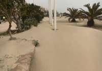 La SAG ha tenido que intervenir para retirar la gran cantidad de arena acumulada