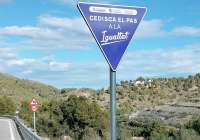 Una de las señales que se ha instalado en los municipios de la Mancomunitat de La Baronia