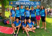 Los nadadores del Acuático Morvedre que se desplazaron hasta Zaragoza para participar en esta competición