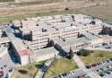 Imagen aérea de archivo del Hospital de Sagunto (Foto: Drones Morvedre)