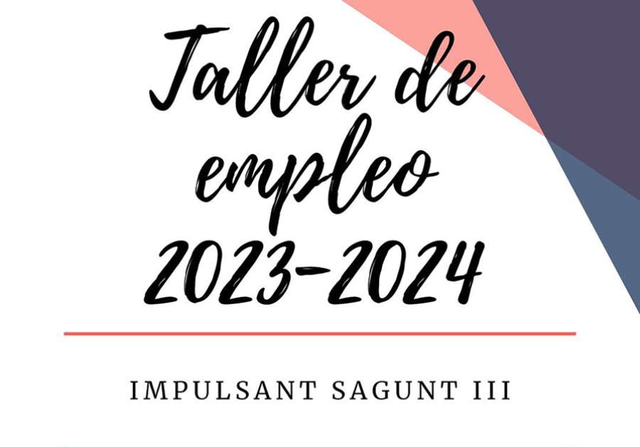 Promoción Económica lanza el nuevo Taller de Empleo 2023-2024 Impulsant Sagunt III