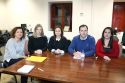 Los cinco concejales del grupo municipal del PP en el Ayuntamiento de Sagunto