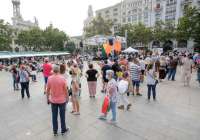 La plaza del Ayuntamiento de València se ha llenado este fin de semana de actividad