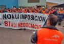 Una de las últimas concentraciones de los trabajadores de ArcelorMittal Sagunto en apoyo del VII Acuerdo Marco