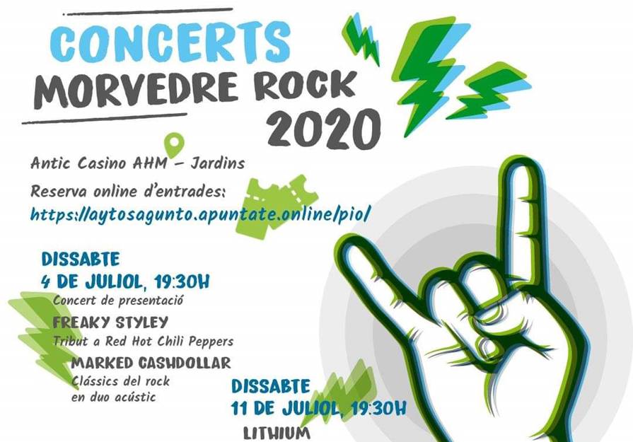 Los jardines del Casino de la Gerencia acogerán los conciertos del Morvedre Rock 2020