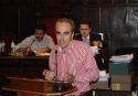 Sergio Paz en el atril del Pleno municipal