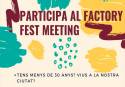 El Ayuntamiento de Sagunto abre el plazo para presentar propuestas para participar en el Factory Fest Meeting