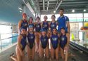 Integrantes del equipo femenino infantil del Acuático Morvedre de waterpolo
