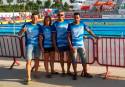 Los cuatro participantes del Acuático Morvedre en el Campeonato de España
