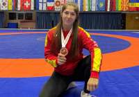 La deportista de Gilet, Marta Ojeda, logra la medalla de bronce en la Liga Iberdrola senior de lucha